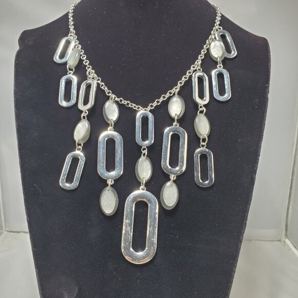 Vetta silver Link necklace with a central decorative element - Picture 2 of 10